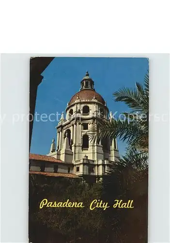 Pasadena California City Hall Kat. Pasadena