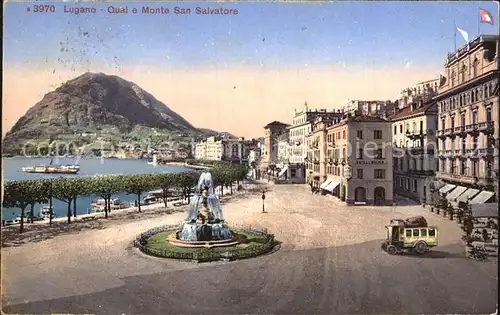 Lugano Lago di Lugano Quai Monte San Salvatore