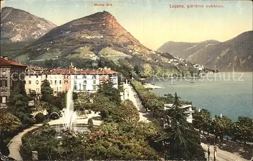 Lugano Lago di Lugano Monte Bre Giardino publico