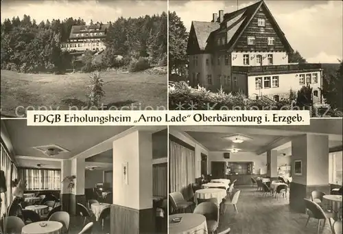 Oberbaerenburg FDGB Erholungsheim Arno Lade Gastraeume