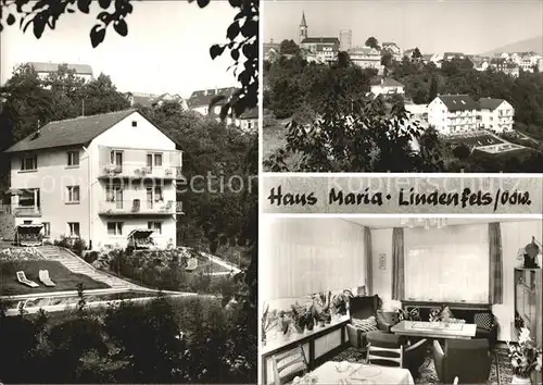Lindenfels Odenwald Haus Maria Zimmer Teilansicht Kat. Lindenfels
