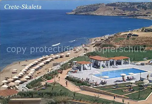 Crete Kreta Skaleta Fliegeraufnahme Kat. Insel Kreta