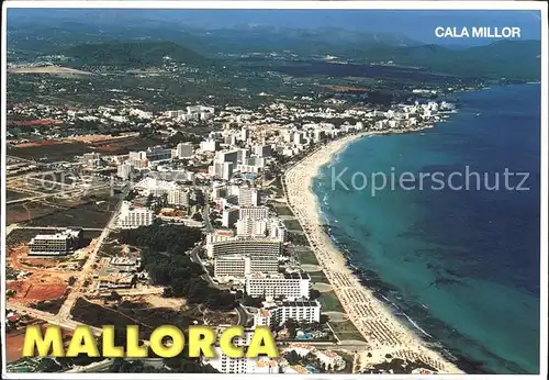 Cala Millor Mallorca Fliegeraufnahme Kat. Islas Baleares Spanien