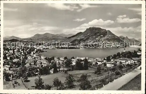 Lugano Lago di Lugano Panorama Monte Bre