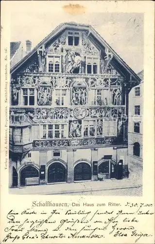Schaffhausen Kanton Haus zum Ritter Kat. Schaffhausen