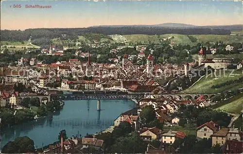 Schaffhausen Kanton Stadtansicht Kat. Schaffhausen