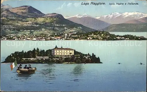 Isola Madre Panoramaansicht Kat. Italien