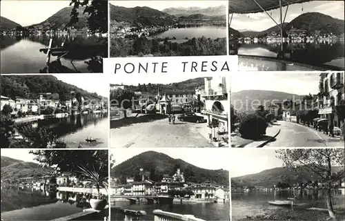 Ponte Tresa Lago di Lugano Stadtansichten