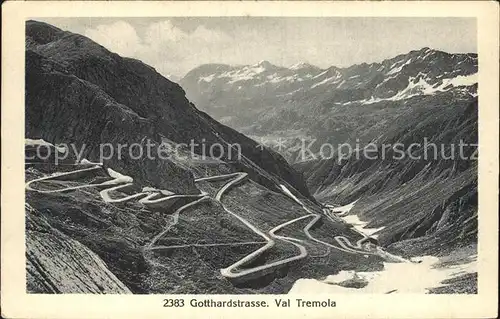 Val Tremola Gotthardstrasse  Kat. Eisenbahn