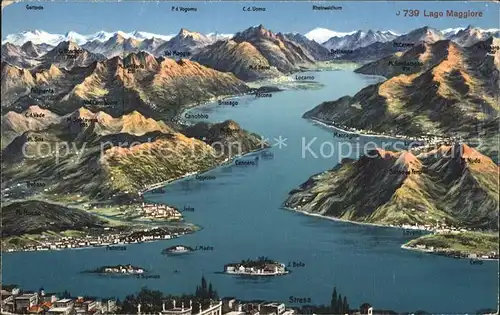 Lugano Lago di Lugano Gesamtansicht 