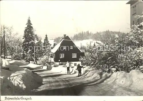 Baerenfels Erzgebirge Ortspartie Kat. Altenberg