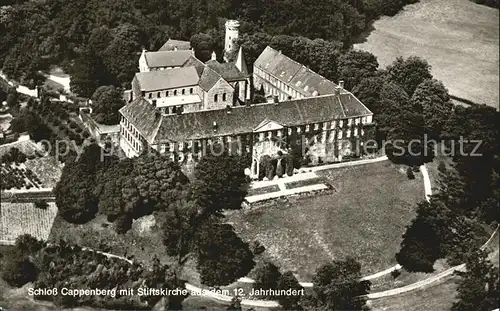 Cappenberg Fliegeraufnahme Schloss mit Stiftskirche  Kat. Selm