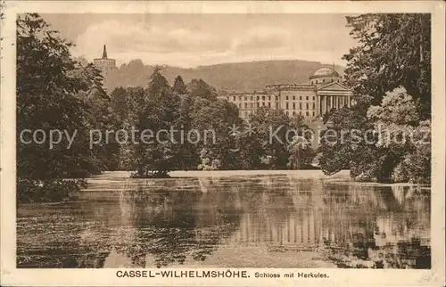 Wilhelmshoehe Kassel Schloss mit Herkules Kat. Kassel