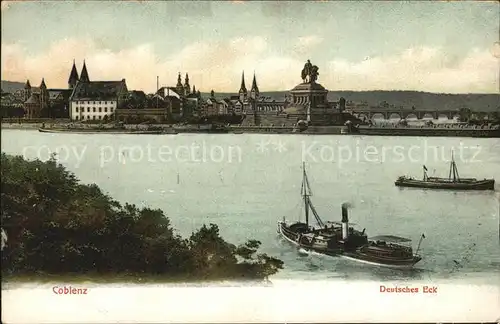 Coblenz Koblenz Deutsches Eck Kat. Koblenz Rhein