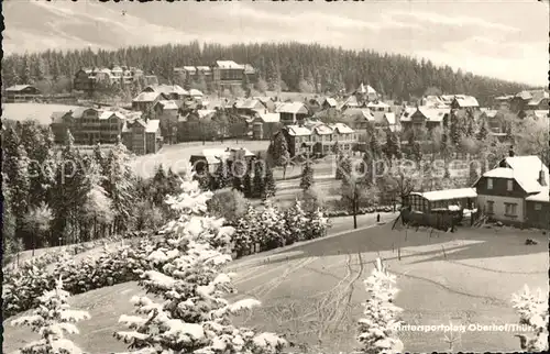 Oberhof Thueringen Panorama Wintersportplatz Kat. Oberhof Thueringen