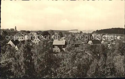 Zoeblitz Sachsen Blick ueber das Dorf Kat. Zoeblitz