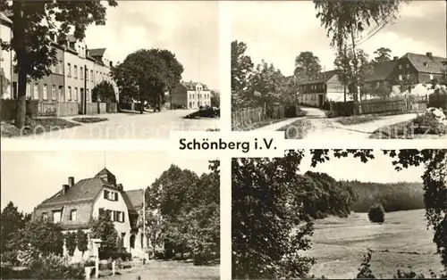 Schoenberg Vogtland Ortspartien Landschaft Kat. Mehltheuer Vogtland