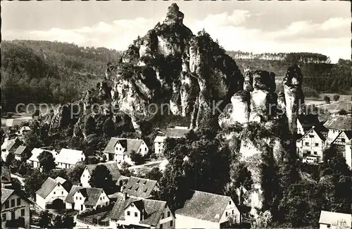 Tuechersfeld Teilansicht Felsen Fraenkische Schweiz Kat. Pottenstein