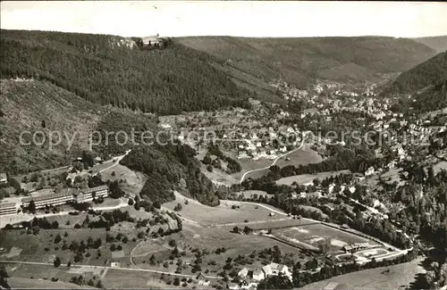 Wildbad Schwarzwald Kurort Schwarzwald Fliegeraufnahme Kat. Bad Wildbad