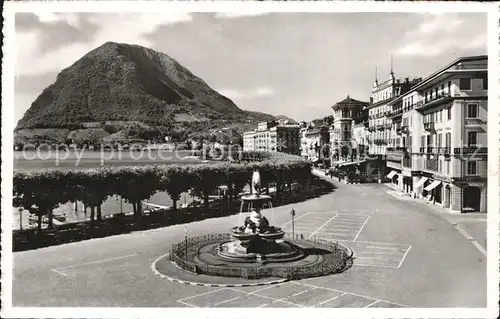 Lugano Lago di Lugano Quai Monte San Salvator