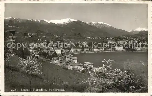 Lugano Lago di Lugano Panorama