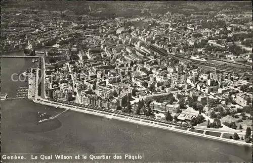 Geneve GE Le Quai Wilson Quartier des Paquis Kat. Geneve