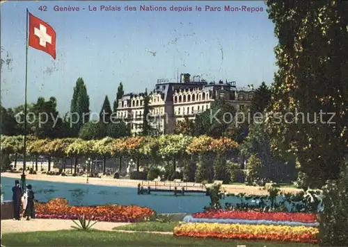 Geneve GE Le Palais des Nations Parc Mon Repos Kat. Geneve