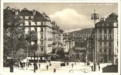 Geneve GE Rue du Mont Blanc Kat. Geneve