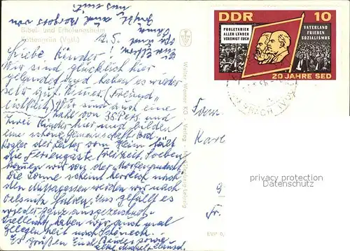 Kottengruen Falkenstein Vogtland Bibel  und Erholungsheim Kat. Falkenstein Vogtland