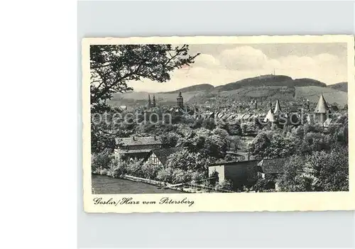 Goslar Blick vom Petersberg  Kat. Goslar