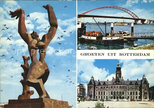Rotterdam Skulptur Bruecke Schloss Kat. Rotterdam