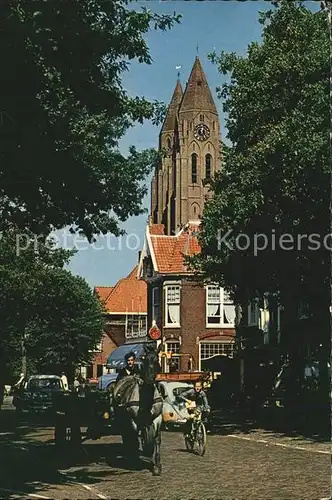 Laren Netherlands St Janstraat met St Jan Basiliek Kat. Laren