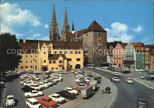 Regensburg Alter Kornmarkt mit Dom / Regensburg /Regensburg LKR