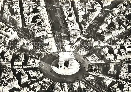 Paris Place et Arc de Triomphe de l Etoile Vue aerienne Kat. Paris