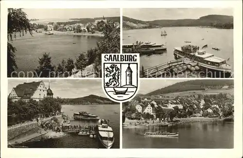 Saalburg Saale Stausee der Bleiloch Saaletalsperre Bootsanleger Kat. Saalburg Ebersdorf