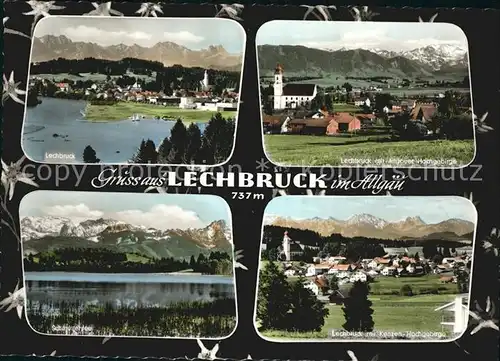 Lechbruck See Total Allgaeuer Alpen Schmuttersee Kenzengebirge Kat. Lechbruck am See