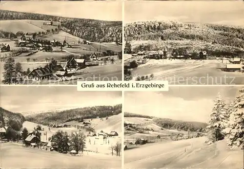 Rehefeld Zaunhaus Teilansichten Panorama Kat. Altenberg