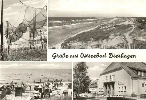 Dierhagen Ostseebad Fischernetze Strand Duenen Ernst Moritz Arndt Heim Kat. Dierhagen Ostseebad