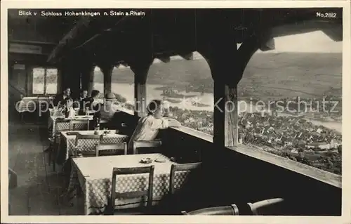 Stein Rhein Blick vom Schloss Hohenklingen Kat. Stein Rhein