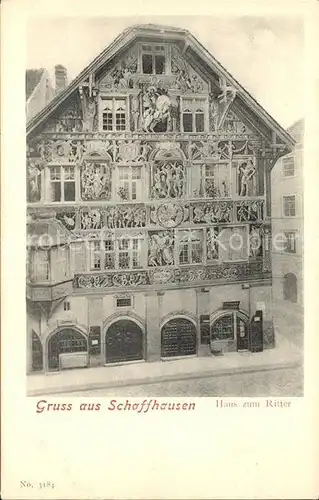 Schaffhausen SH Haus zum Ritter Kat. Schaffhausen