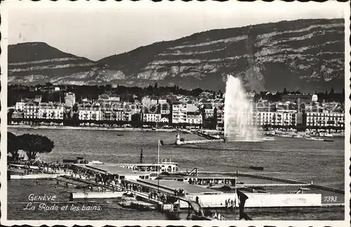 Geneve GE La Rade et les bains Kat. Geneve