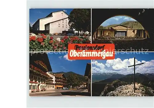 Oberammergau Passionsspielhaus Freilichtbuehne Dorfstrasse Aufacker  Kat. Oberammergau