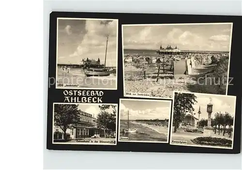 Ahlbeck Ostseebad Seebruecke Ostseehotel  Kat. Heringsdorf Insel Usedom