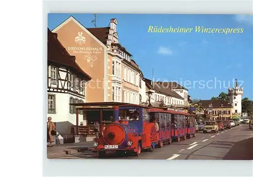Ruedesheim Rhein Rheinstrasse Winzerexpress  Kat. Ruedesheim am Rhein