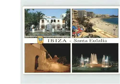 Santa Eulalia del Rio Strand Brunnen Kat. Ibiza Islas Baleares