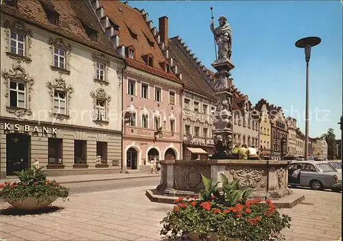 Straubing Ludwigsplatz Brunnen Kat. Straubing