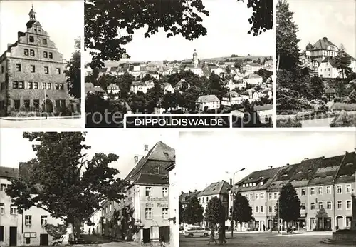 Dippoldiswalde Osterzgebirge Teilansichten Gasthaus Rathaus Kat. Dippoldiswalde