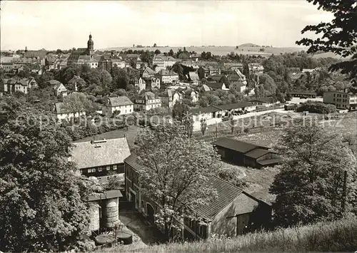 Dippoldiswalde Osterzgebirge Panorama Blick von der Reichsstaedter Hoehe Kat. Dippoldiswalde