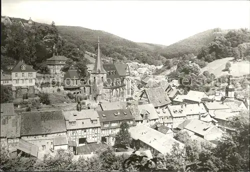 Stolberg Harz Ortsansicht mit Kirche Luftkurort Kat. Stolberg Harz