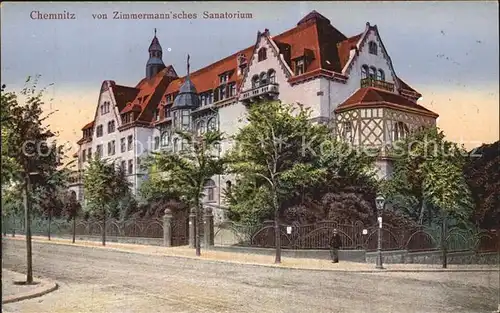 Chemnitz Von Zimmermannsches Sanatorium Kat. Chemnitz